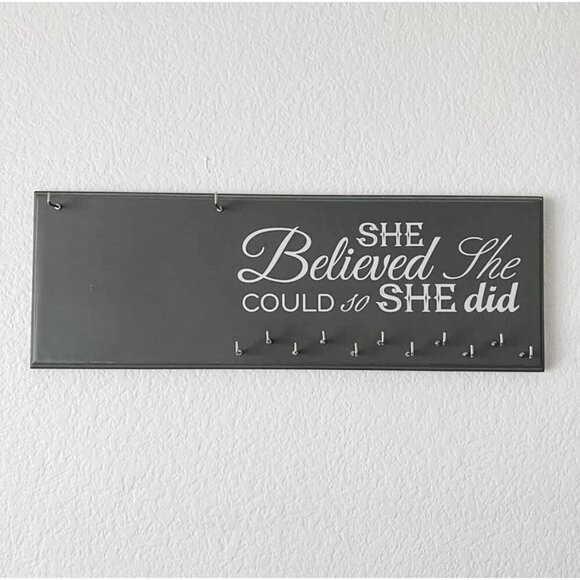 Other - Wall Hanging Wood Race 5k Running Medal & BIB Holder